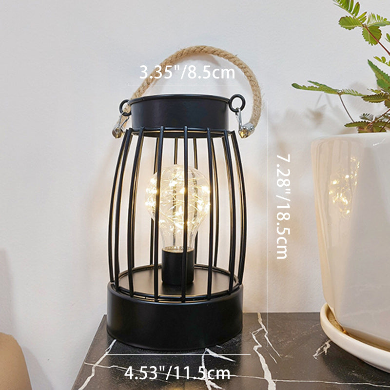 Moderne Minimalistische Vertikal Gestreifte Quadrat Runde Eisen LED Tischlampe Für Das Wohnzimmer