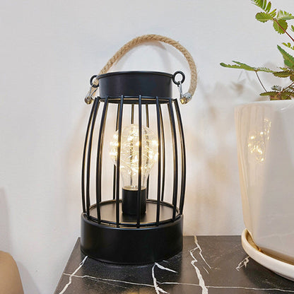 Moderne Minimalistische Vertikal Gestreifte Quadrat Runde Eisen LED Tischlampe Für Das Wohnzimmer