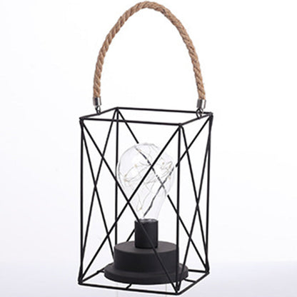 Moderne Minimalistische Vertikal Gestreifte Quadrat Runde Eisen LED Tischlampe Für Das Wohnzimmer