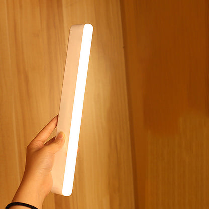 Moderne minimalistische wiederaufladbare magnetische Saugnapf Kunststoffstreifen rechteckige LED-Wandlampe Nachtlicht zum Lernen