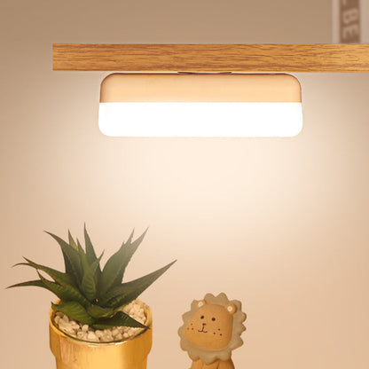 Moderne minimalistische wiederaufladbare magnetische Saugnapf Kunststoffstreifen rechteckige LED-Wandlampe Nachtlicht zum Lernen