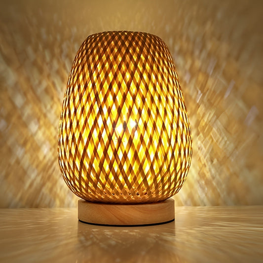 Bambus Schreibtischlampe mit USB-Stromversorgung Nachhaltiges und energieeffizientes Design