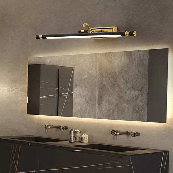 Luxus Schwarz-Gold Spiegel Lampe – LumoGold | Heim Zeile