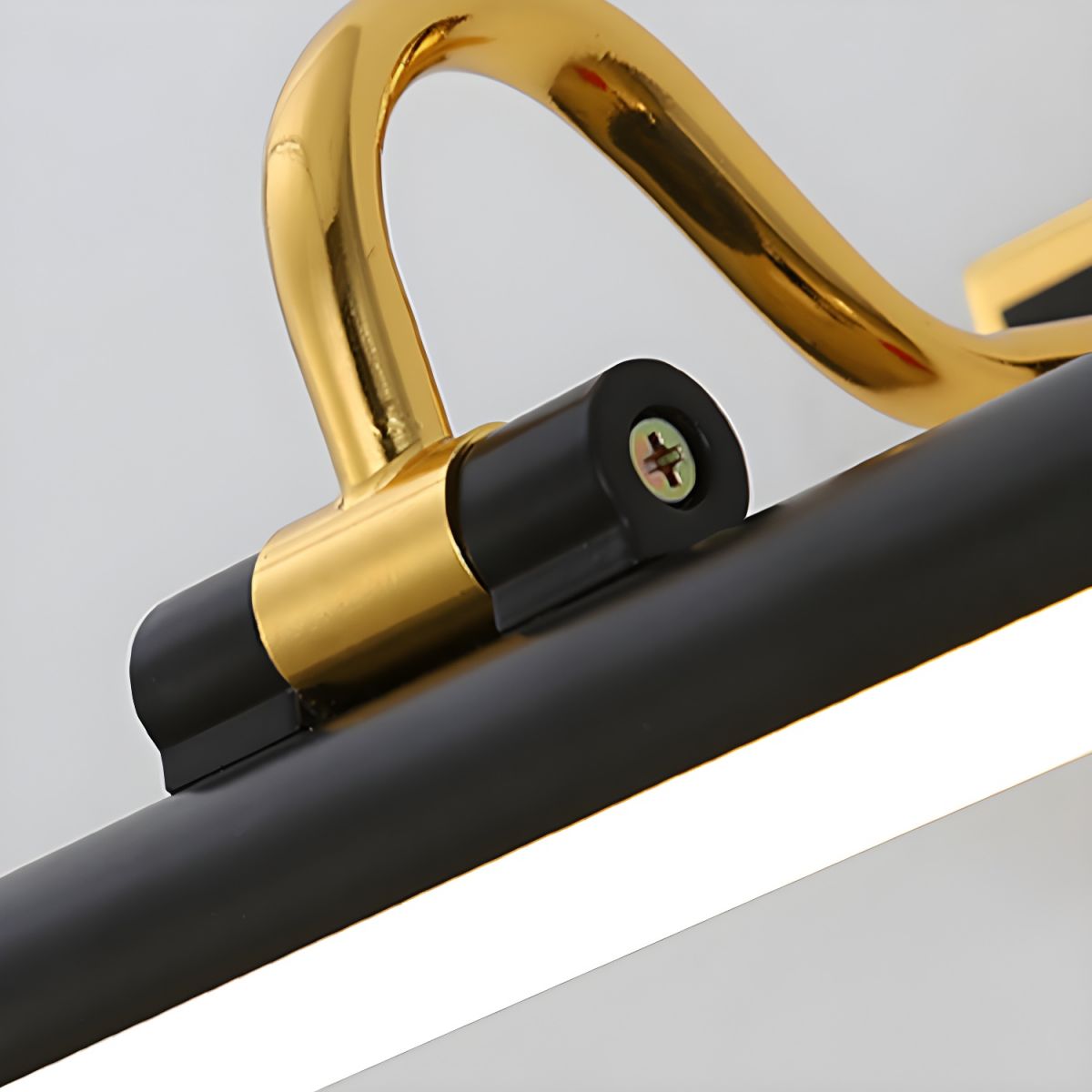 Luxus Schwarz-Gold Spiegel Lampe – LumoGold | Heim Zeile