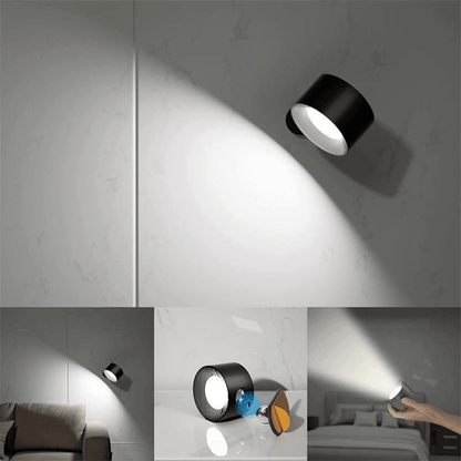 360° kabellose wiederaufladbare Wandleuchte | Vielseitige LED-Beleuchtungslösung
