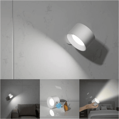 360° kabellose wiederaufladbare Wandleuchte | Vielseitige LED-Beleuchtungslösung