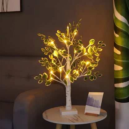 Magische BrightTree Tischlampe Elegantes Baumdesign mit warmem LED-Licht
