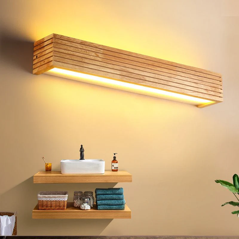 Holz Wandlampen für Badezimmerspiegel – Stilvolle funktionale Beleuchtung für Wohnkultur & Schminkbeleuchtung