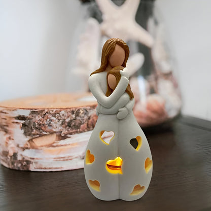 Mutter-Tochter Figur - Flackernder Kerzenhalter - LoveGlow