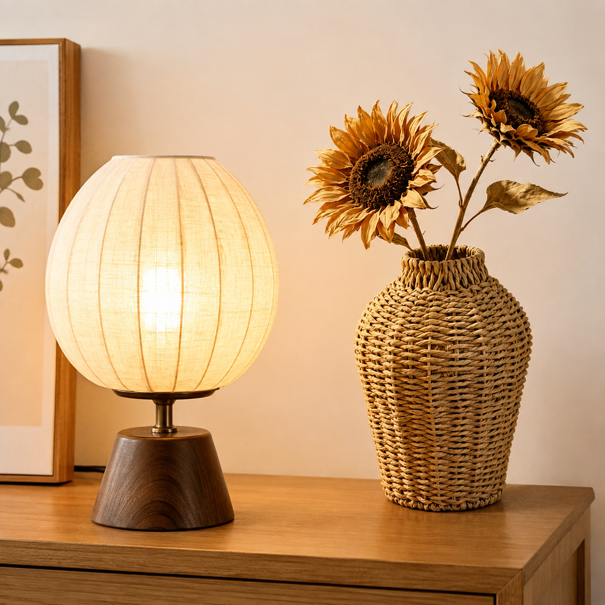 Handgewebter Seegras Deko Vase Korb