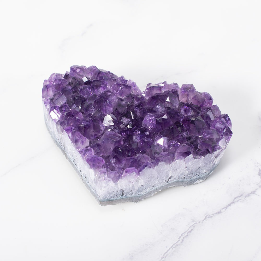 Amethyst-Cluster-Herz