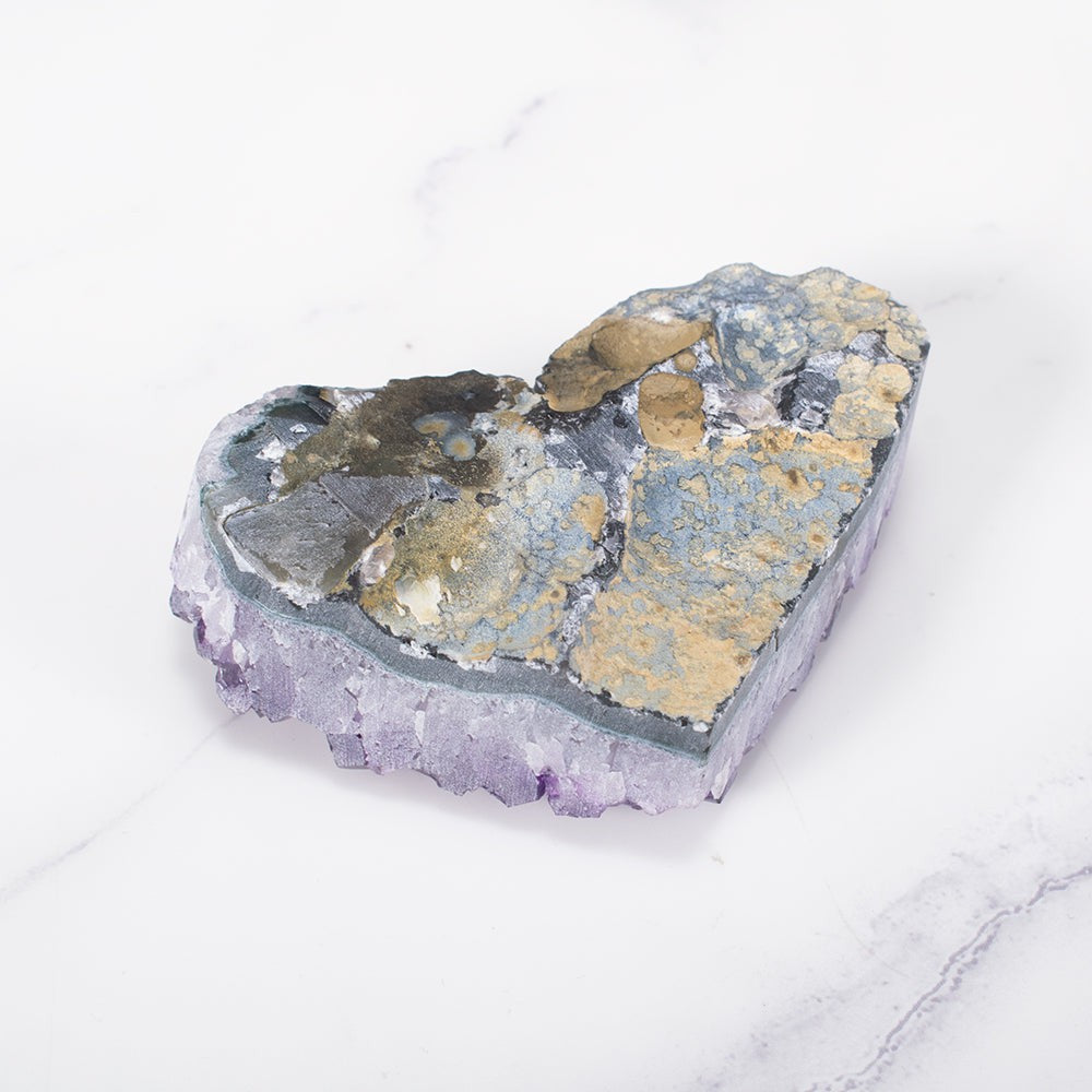 Amethyst-Cluster-Herz