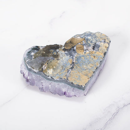 Amethyst-Cluster-Herz