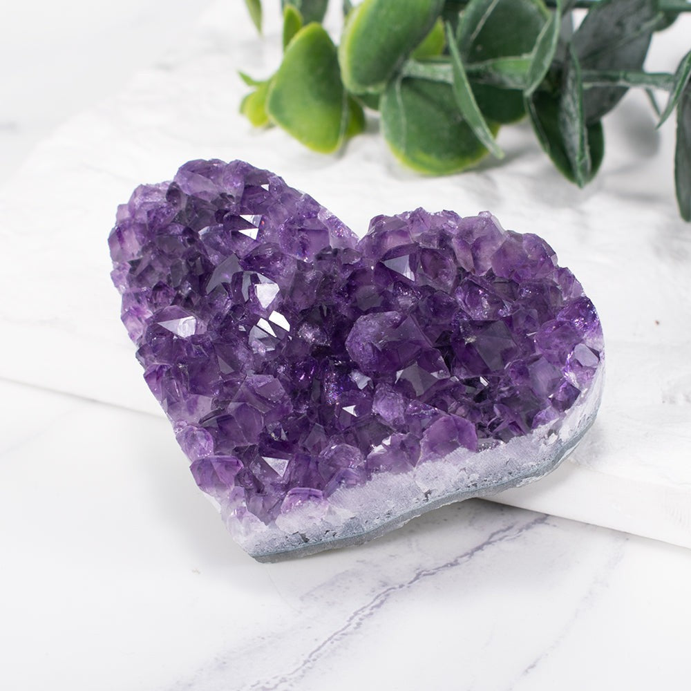 Amethyst-Cluster-Herz