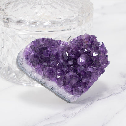 Amethyst-Cluster-Herz