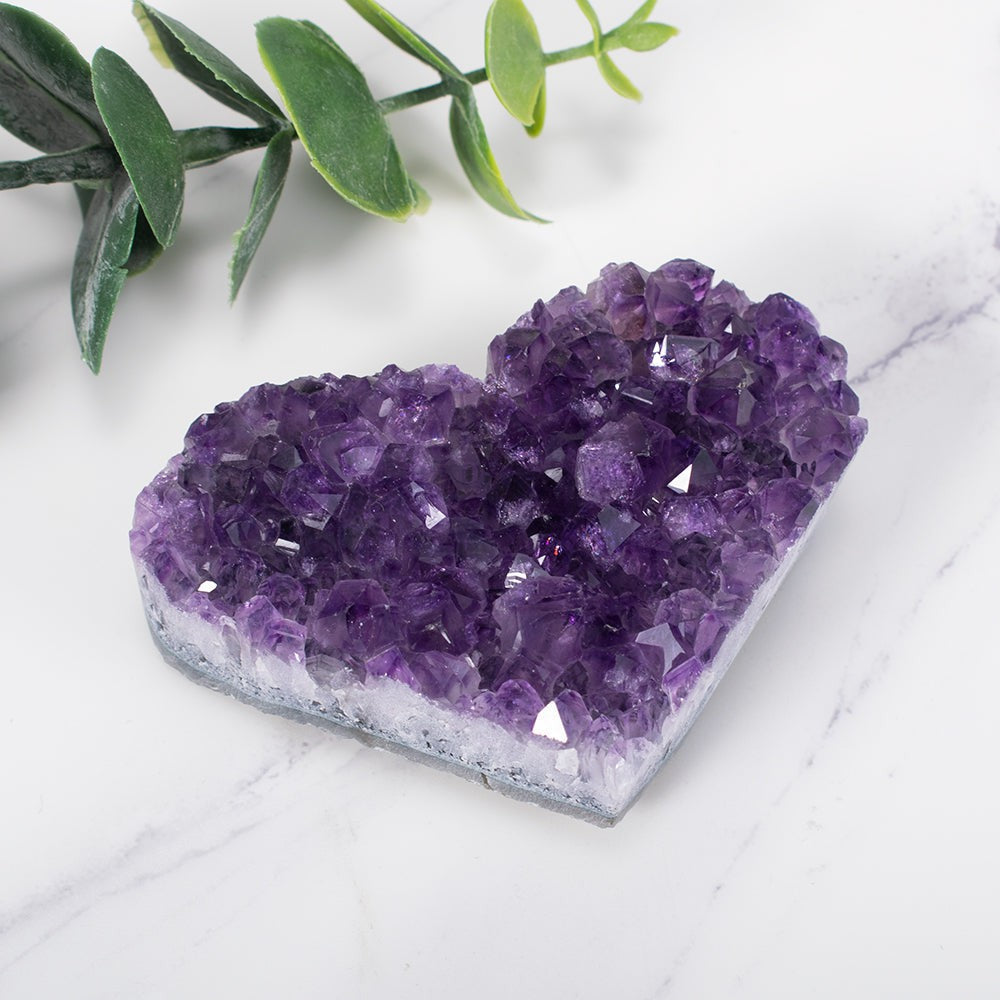 Amethyst-Cluster-Herz