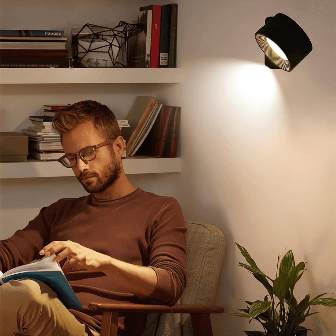 360° kabellose wiederaufladbare Wandleuchte | Vielseitige LED-Beleuchtungslösung