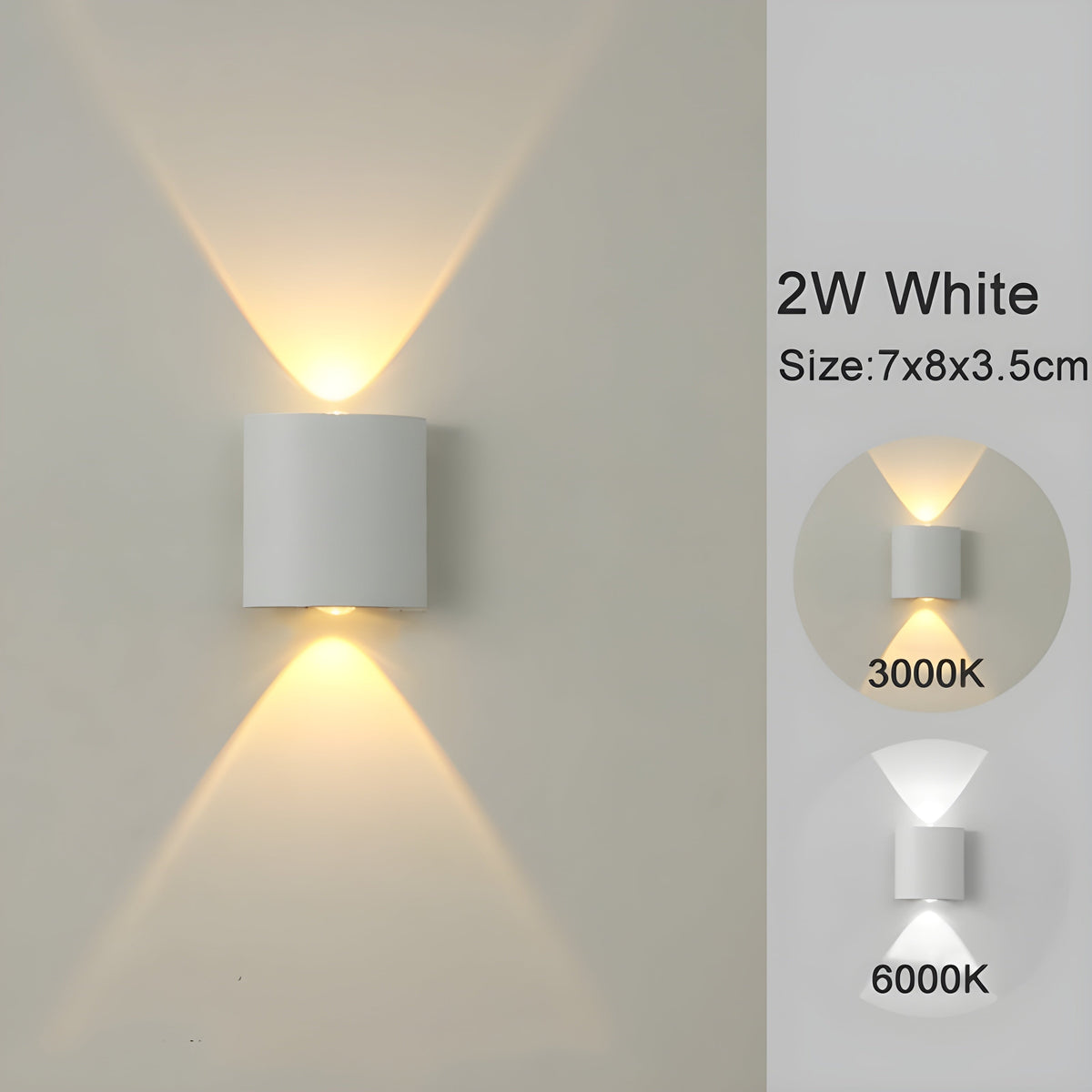 LED-Wandlampen für den Innen- und Außenbereich