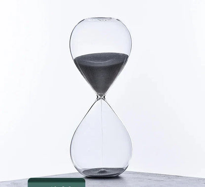 Glas Sanduhr | Stilvolle Dekoration mit 5/10/30/60 Minuten Anzeige
