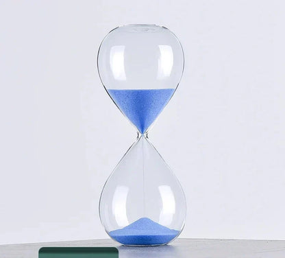 Glas Sanduhr | Stilvolle Dekoration mit 5/10/30/60 Minuten Anzeige