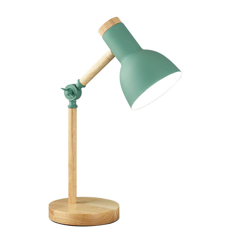 NordicGlow | Skandinavische Holz Schreibtischlampe
