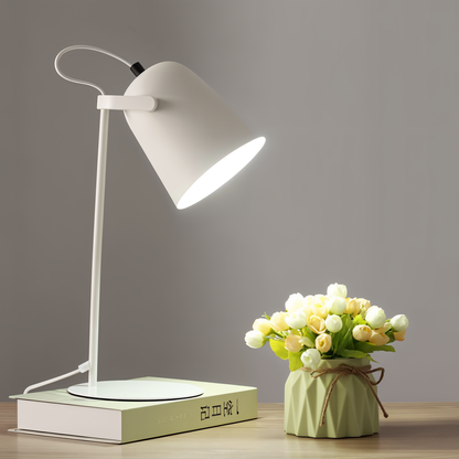 Macaron Tischlampe - Nordische Gelbe Schreibtischlampe - Verstellbare Lampe