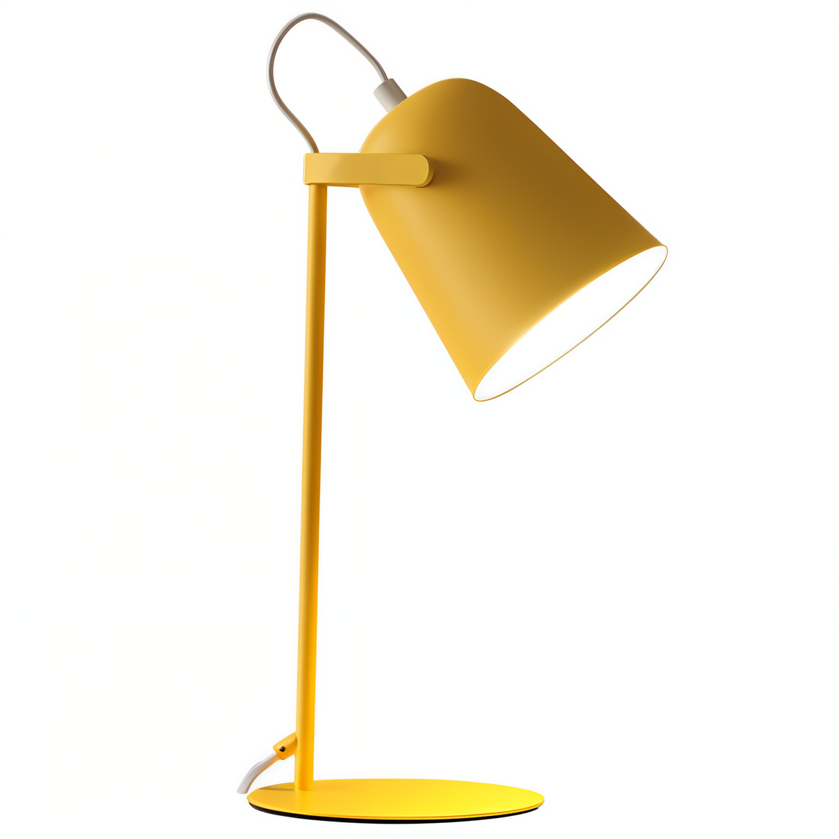 Macaron Tischlampe - Nordische Gelbe Schreibtischlampe - Verstellbare Lampe