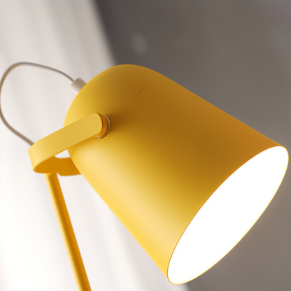 Macaron Tischlampe - Nordische Gelbe Schreibtischlampe - Verstellbare Lampe