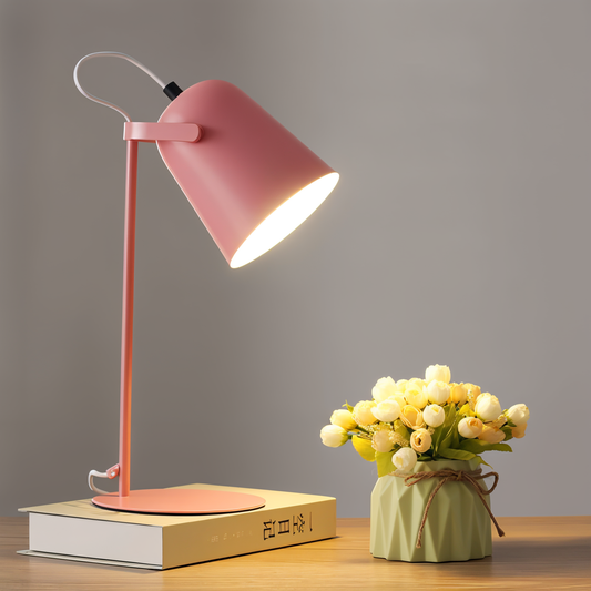 Macaron Tischlampe - Nordische Gelbe Schreibtischlampe - Verstellbare Lampe