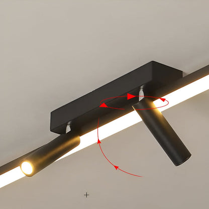Verstellbare LED-Schienenstrahler-Deckenleuchte