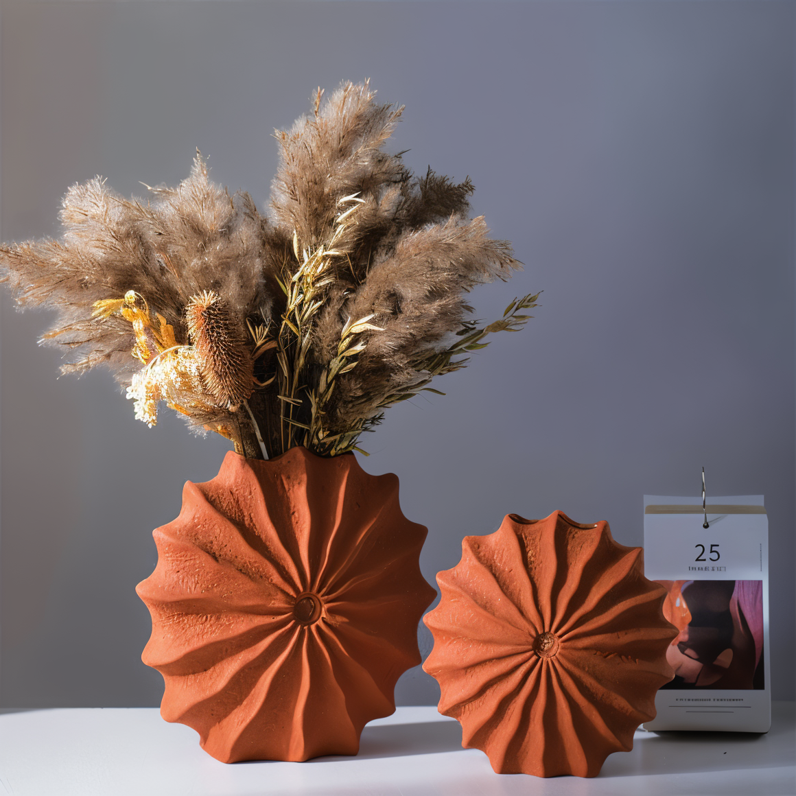 Faltendes Design geometrische Retro Vase