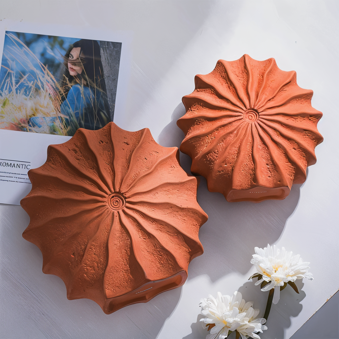 Faltendes Design geometrische Retro Vase