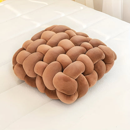 Dekoratives Kissen mit Knopfdesign