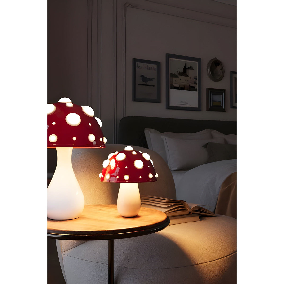Lampe - Dekorative Pilz Tischlampe