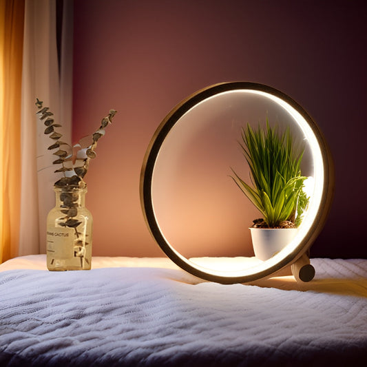 LED Minimalistische dimmbare runde Tischlampe - RumiLight