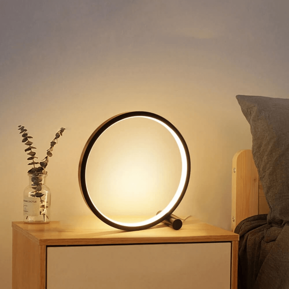 LED Minimalistische dimmbare runde Tischlampe - RumiLight