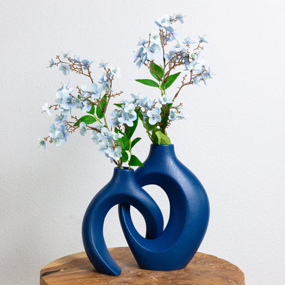 Gleora Geflochtene Keramikblumenvase – Elegantes Dekorationsmittelstück für moderne und klassische Innenräume