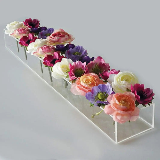 Klarer Acryl Blumenvasen