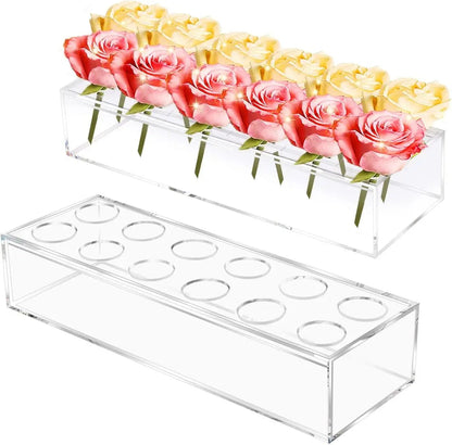 Klarer Acryl Blumenvasen