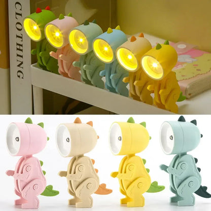 Niedliche Dinosaurier LED Tischlampen einstellbare Tierfiguren Nachtlichter für Kinder