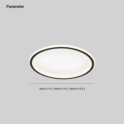 LunaNova - Moderne LED-Deckenleuchte Metall/Acryl für Wohn- und Schlafzimmer, Heim Zeile schwarz/weiß Design