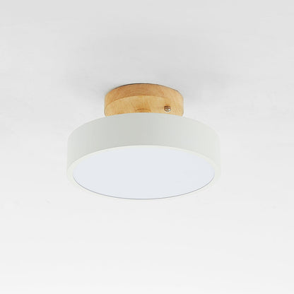 Stylische LED-Deckenleuchte aus Holz und Acryl für Schlafzimmer, Esszimmer und Wohnzimmer