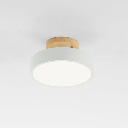 Stylische LED-Deckenleuchte aus Holz und Acryl für Schlafzimmer, Esszimmer und Wohnzimmer
