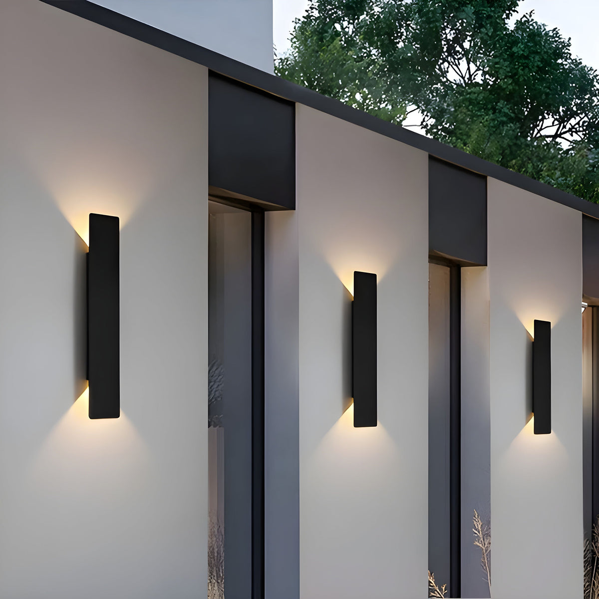 Licht - Moderne wetterfeste LED-Wandlampe aus Aluminium für den Außenbereich