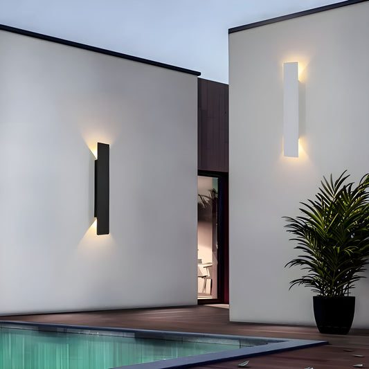 Licht - Moderne wetterfeste LED-Wandlampe aus Aluminium für den Außenbereich