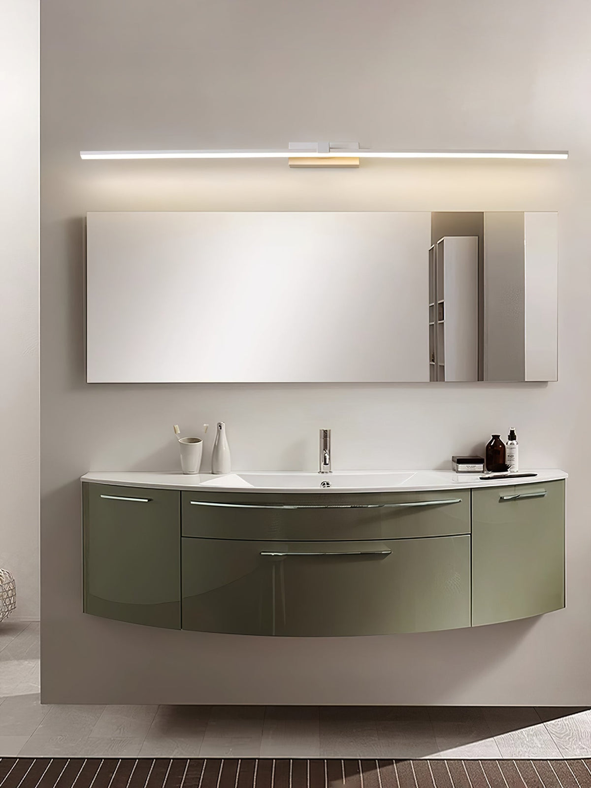 Metall Lineare Spiegel Lampe Halterung Wandlampe | Heim Zeile