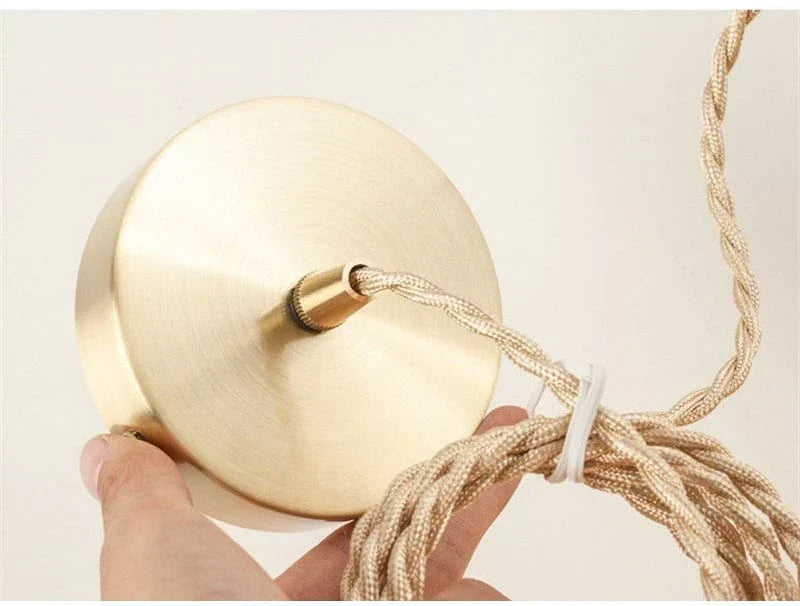 Minimalistische Retro Kristallglas Pendelleuchte Zuhause Licht