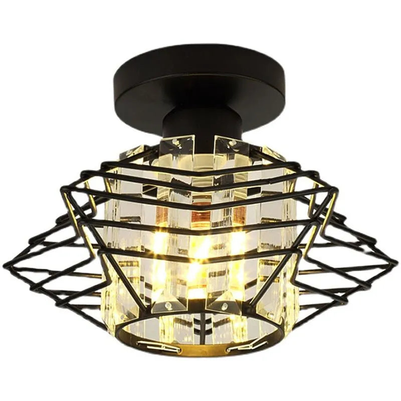 Moderne Kristall-Deckenlampe – Elegante Nordic Deckenleuchte für Wohnzimmer und Flur