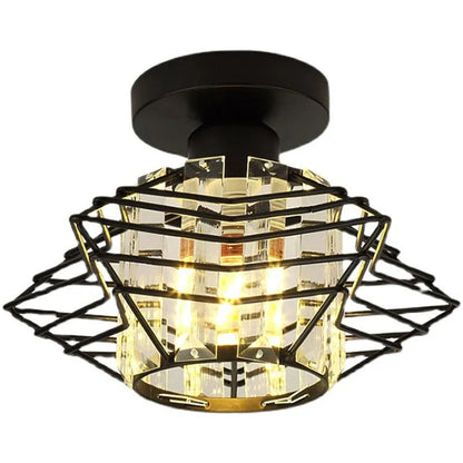 Moderne Kristall-Deckenlampe – Elegante Nordic Deckenleuchte für Wohnzimmer und Flur