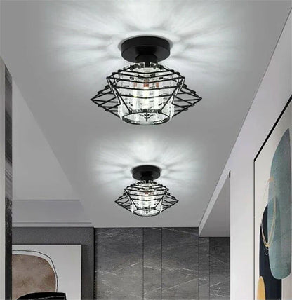 Moderne Kristall-Deckenlampe – Elegante Nordic Deckenleuchte für Wohnzimmer und Flur